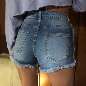I & M Jeans Ruby High Rise Distressed Jean Shorts